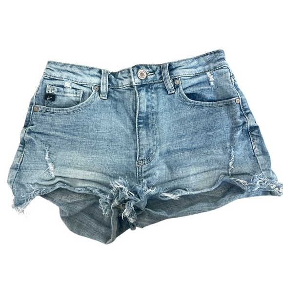 Kancan Denim Distressed Women's Shorts Size 5/26 - Picture 1 of 4